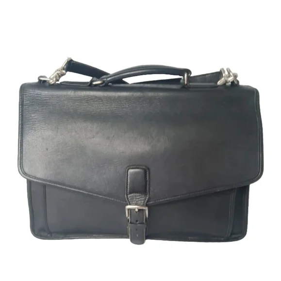Coach | Bags | Vintage Coach 539 Messenger Bag Black Leather